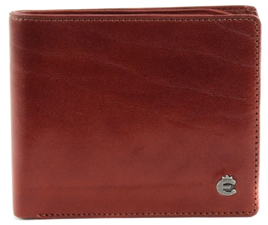 Esquire Pelle portafoglio Toscana RFID Wallet Brown marrone