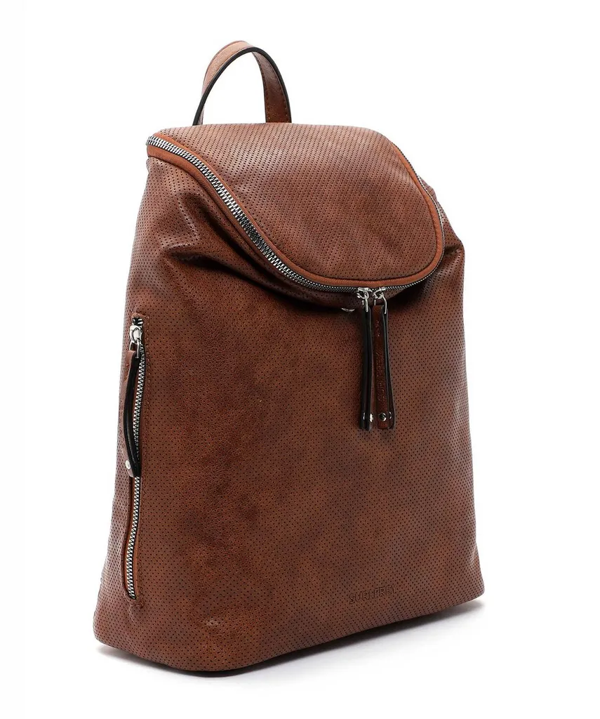 Sac à dos Vany SURI FREY Cognac avec compartiment PC et finitions chic - 2