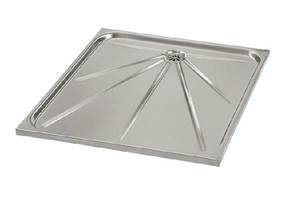 Receveur douche antidérapant Sanela 700x700 mm acier inox haute qualité