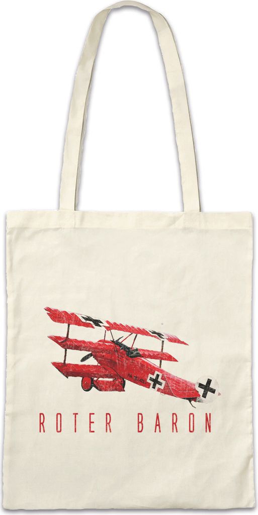 Urban Backwoods Roter Baron, Stofftasche, Farbe: Beige