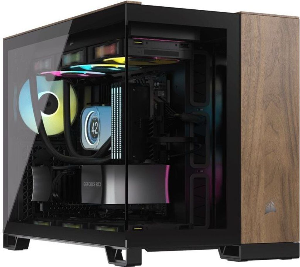 Corsair 2500X - Mid tower - micro ATX - Seitenteil mit Fenster (gehärtetes Glas)