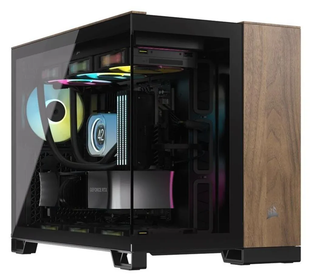 Corsair 2500X Black Walnut CC-9011286-WW Boîtier PC Micro-ATX Premium