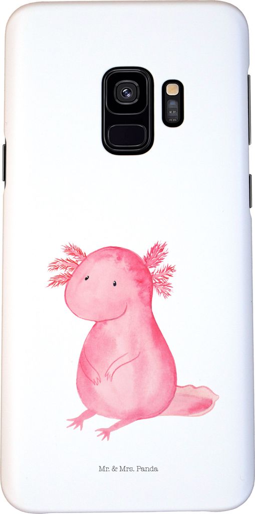 Mr. & Mrs. Panda Samsung Galaxy S9 Handyhülle Axolotl Niedlich - Weiß - Geschenk, Freundin, Lebensweisheit, Cover, Liebe, Hülle, Handy Schutzhü...