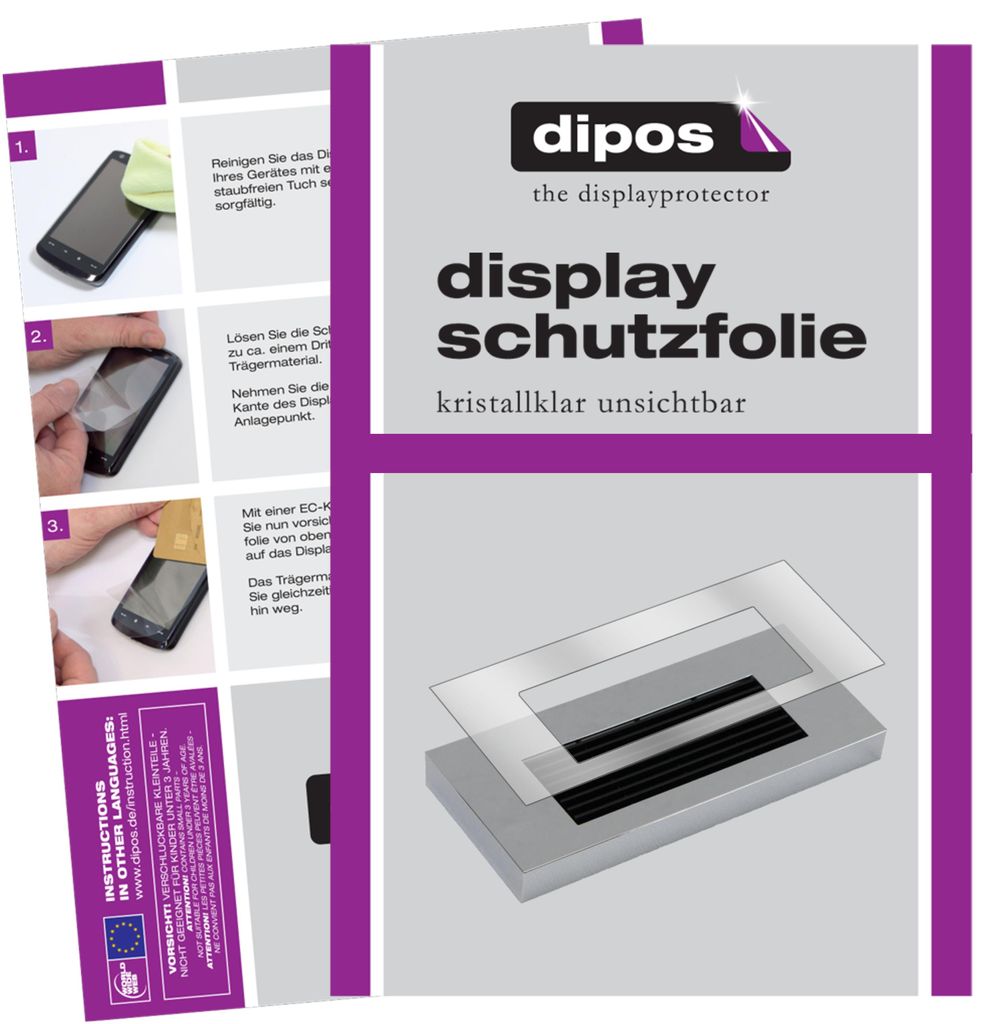 2x Schutzfolie für Jura A1 Tropfblech klar Displayschutzfolie Display Schutz