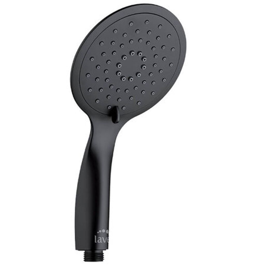 Duschkopf mit 3 Wasserstrahlarten, schwarz Produktbild 