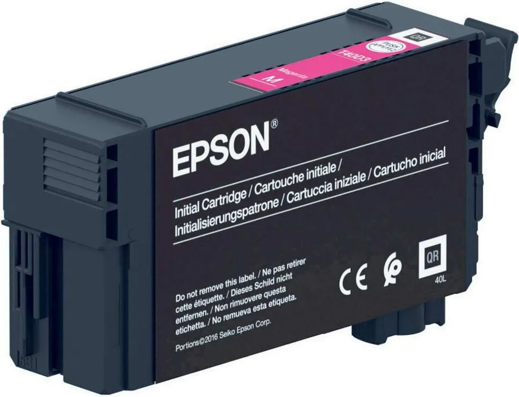 Cartuccia Magenta Epson T40C340 Originale 26ml per Plotter SC-T3100