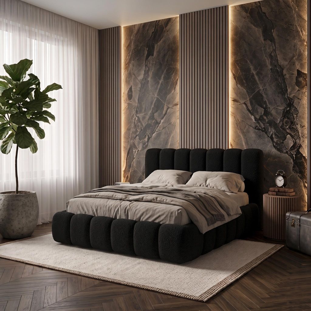 Ankado Polsterbett mit Bettkasten 180x200 cm - Metallrahmen Produktbild 