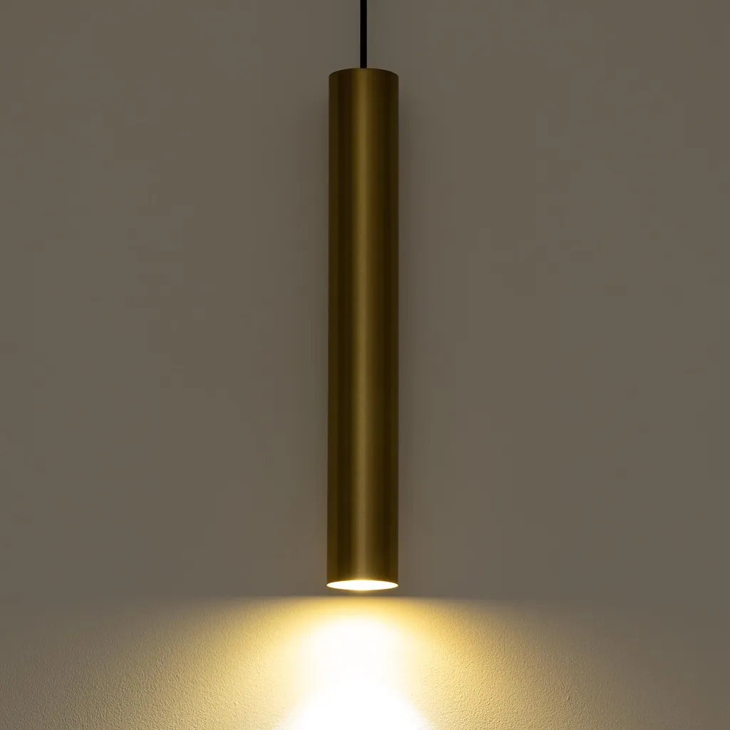 Lustre EYE 1xGU10 Laiton - Solution Éclairage Design pour Plafonds Hauts - 6