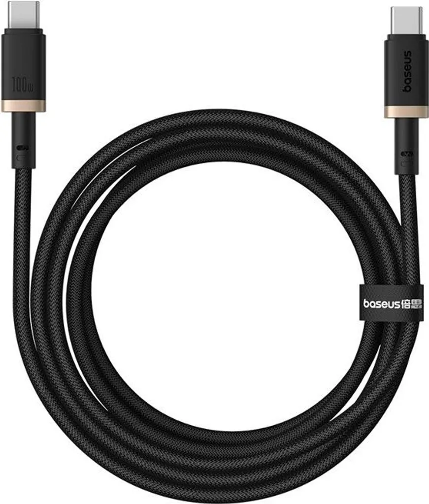 Baseus Robusto cavo di ricarica rapida da usb-c a usb-c 2 M 100w Taglia unica