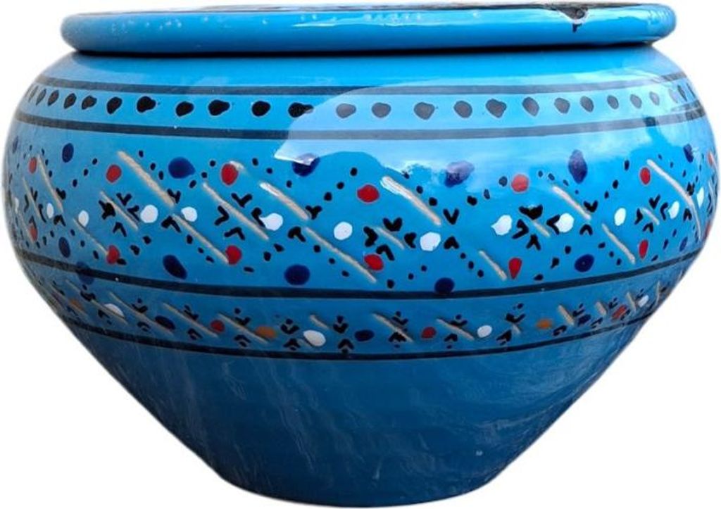 Marokańska popielniczka Marrakech Blue - model duży Zdjęcie produktu 
