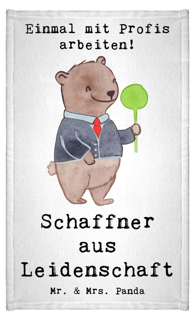 Mr. & Mrs. Panda Handtuch Schaffner Leidenschaft - Weiß - Geschenk, Klein, frottee gästehandtuch, Mini-Handtuch, 30x50, Kleines