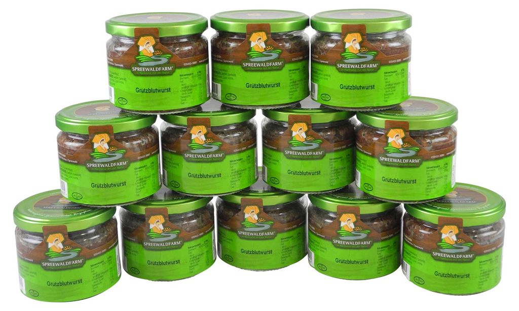 Original Spreewälder Grützblutwurst 12er Pack (12 Gläser à Produktbild 