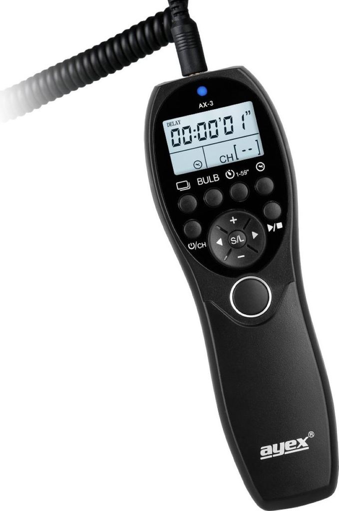 Timer Fernauslöser AX-3 3,5mm Fujifilm X-S10 X-E4 X-T200 Intervallauslöser Timelapse Bulb Serienaufnahme