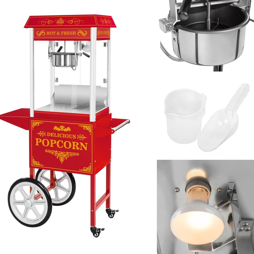 Professionelle leistungsstarke Popcornmaschine mobil auf Produktbild 