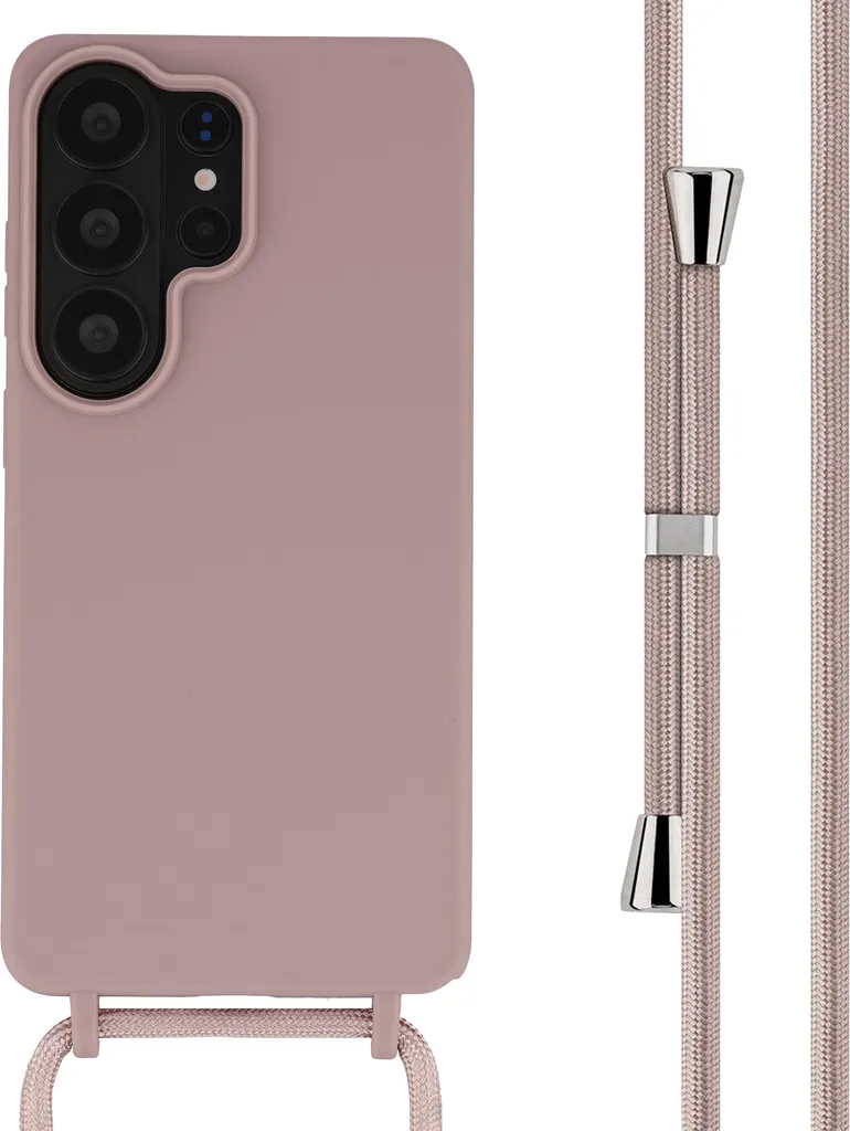Cover Cordino S26 Ultra Rosa Sabbia: Accessorio Moda Imperdibile