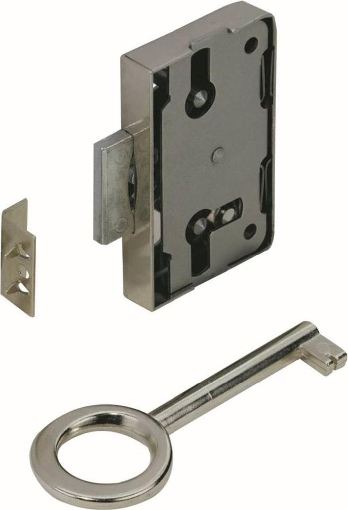 Hettich Aufschraubschloss vernickelt 40 mm Produktbild 