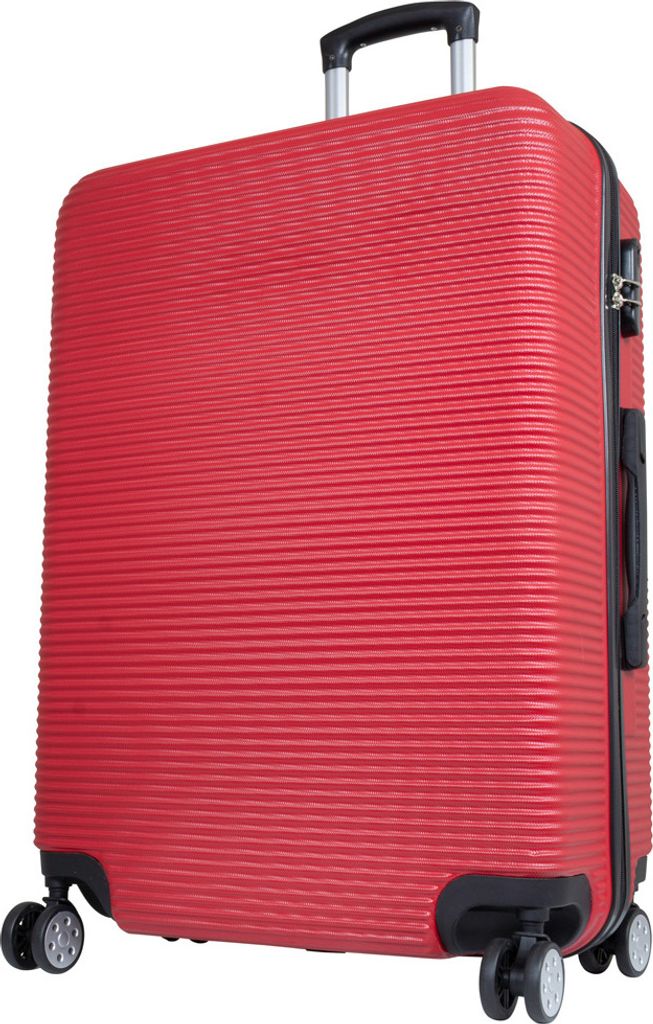 ABS Trolley Reisekoffer Malaga 76cm 99 Liter groß rot Produktbild 