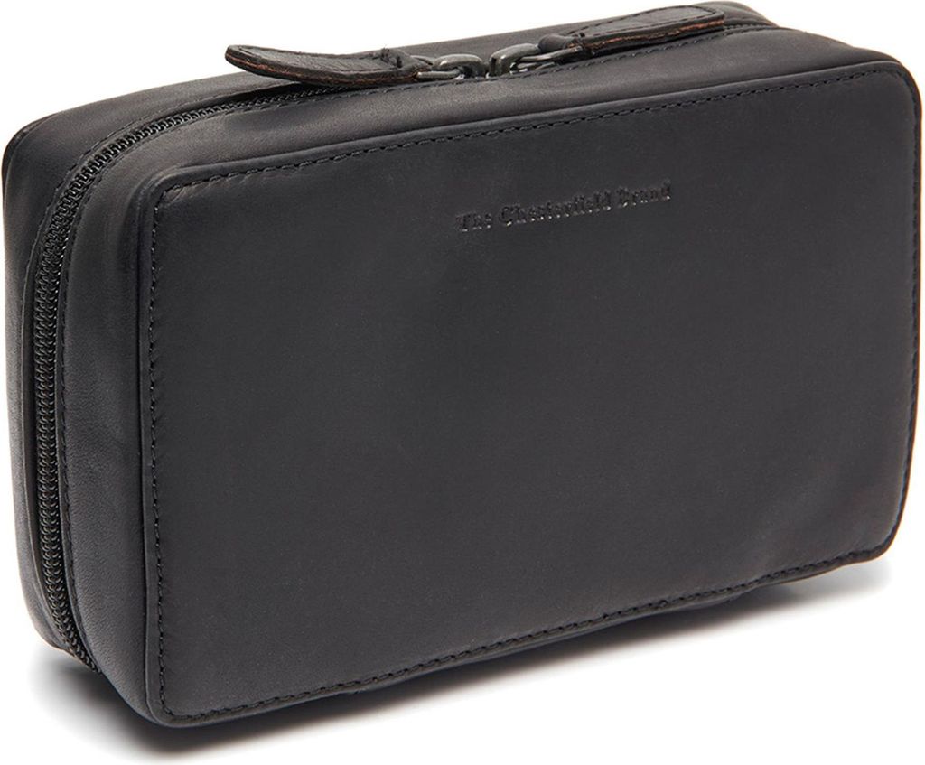 The Chesterfield Brand Leder Kulturbeutel Ardan Tech-Organizer Black schwarz