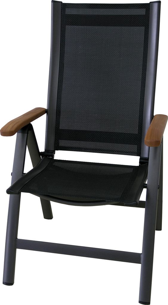 Sun Garden Klappsessel ASS Comfort, Schwarz/Anthrazit Produktbild 