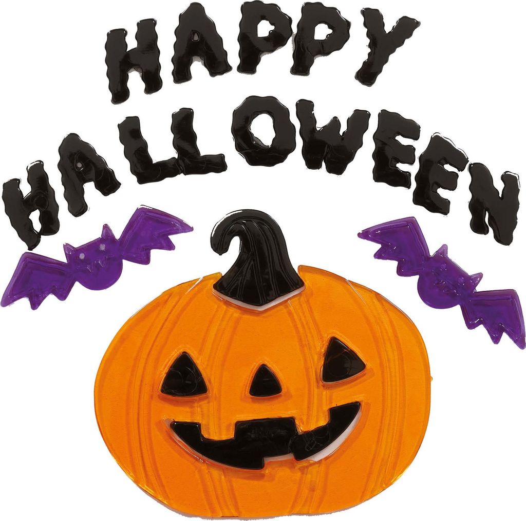 Halloween dekorácie okien gélové tekvice Obrázok produktu 