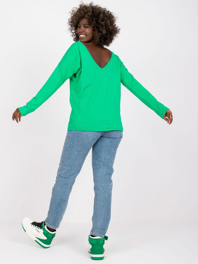Basic Feel Good Langarm-T-Shirt für Frauen Delaram grün S