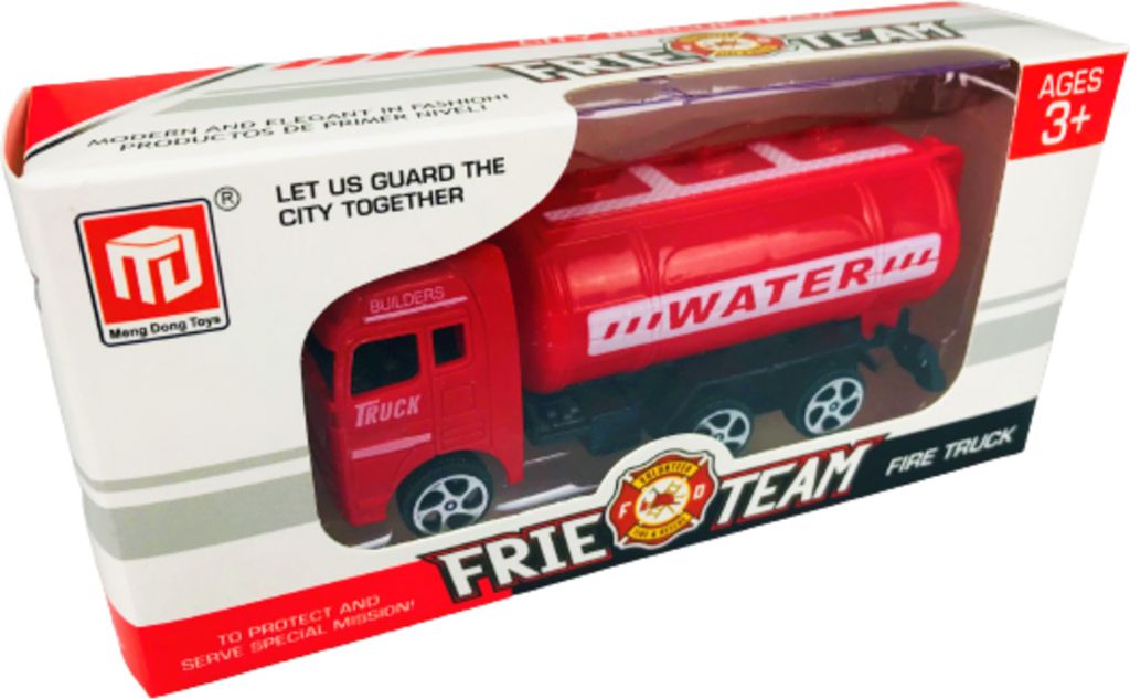 Feuerwehrtruck im Karton, 17 x 8 x 4cm