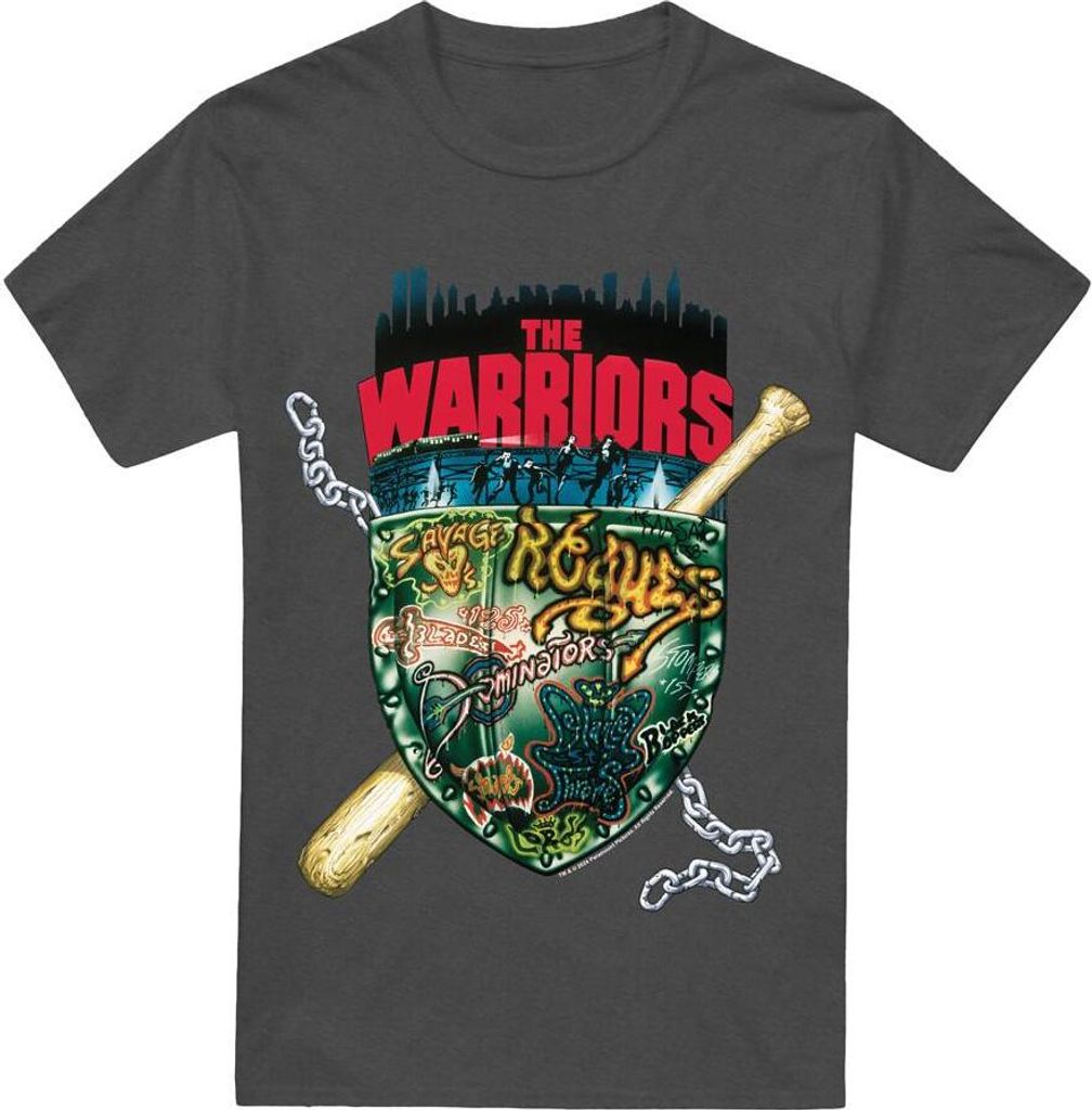 The Warriors - T-Shirt für Herren/Damen Uni TV15216 (S) (Holzkohle)