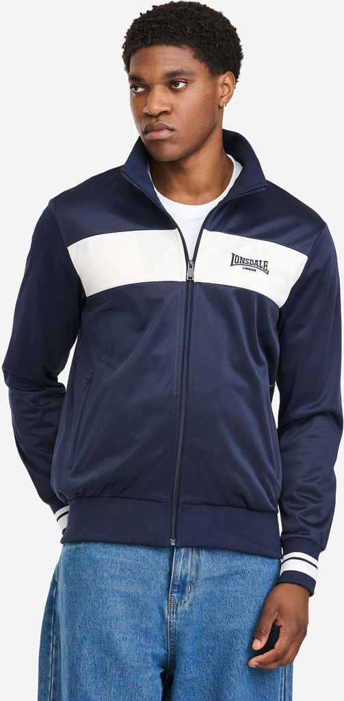 Herren Trainingsjacke normale Passform MEOLS Dark Navy/Ecru L Lonsdale
