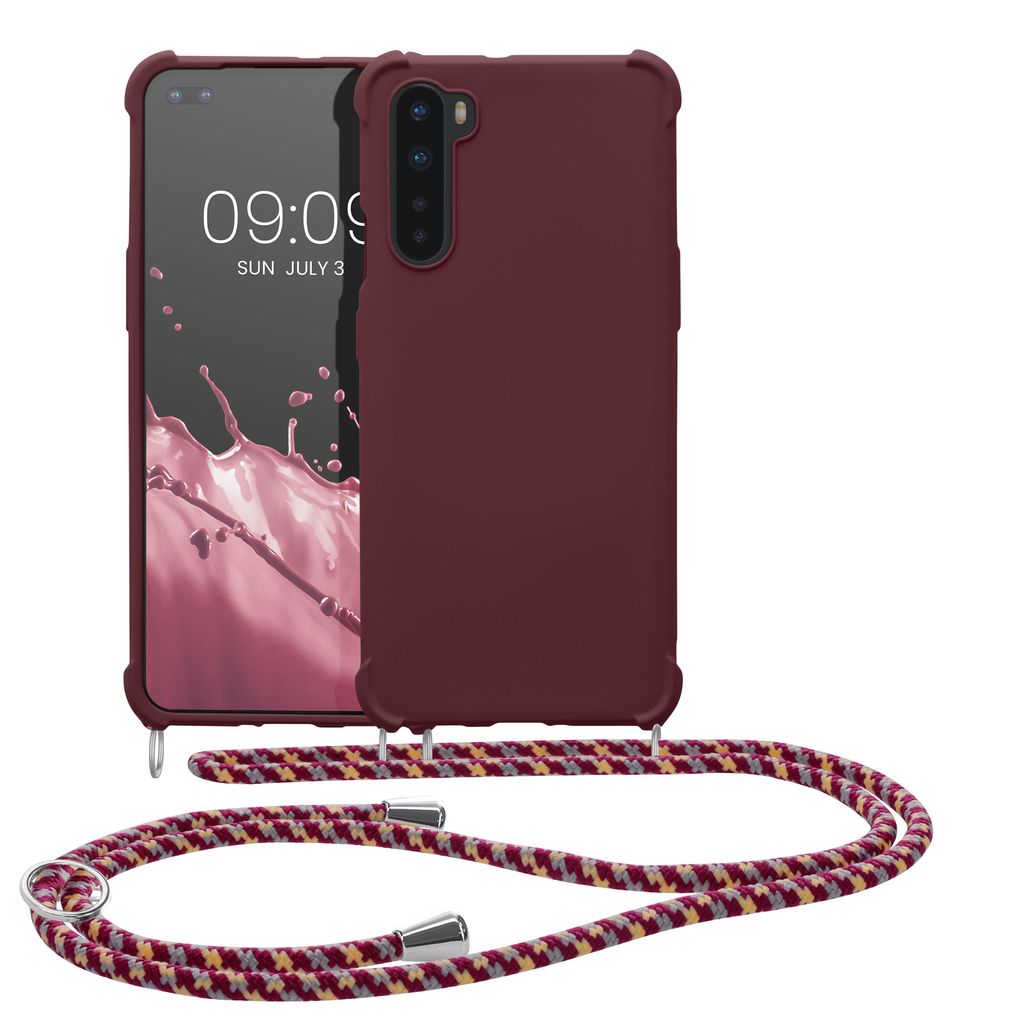 Kwnobile Hülle Für OnePlus Nord Mit Umhängekette – Lavendel Silikon