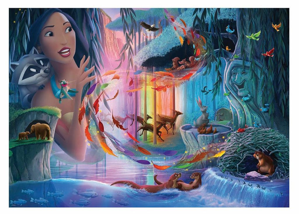Puzzle Pocahontas 1000 pièces. Collection Princesses Image du produit 