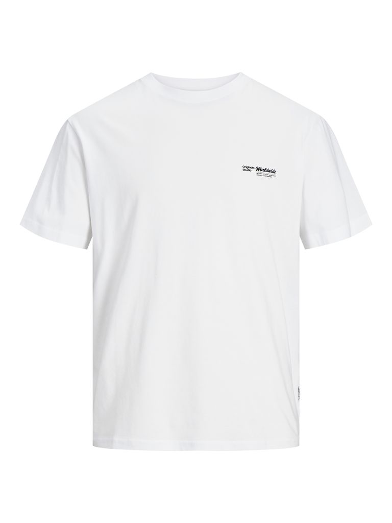 Jack & Jones Sequoia Graphic Back Kurzarm-t-shirt Weiß M Herren Weiß M