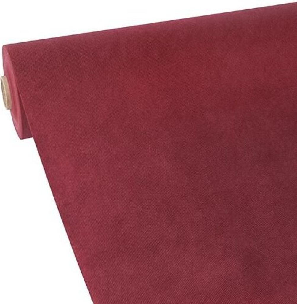 Tischdecke, stoffähnlich, Vlies "soft selection" 40 m x 1,18 m bordeaux