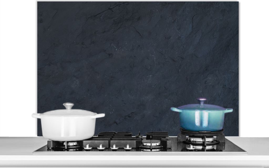KitchenYeah Spritzschutz Küche - Küchenrückwand - Wandschutz für Herd und Spüle - Zement - Industrie - Beton 100x65 - Alu-Dibond (Alternati...
