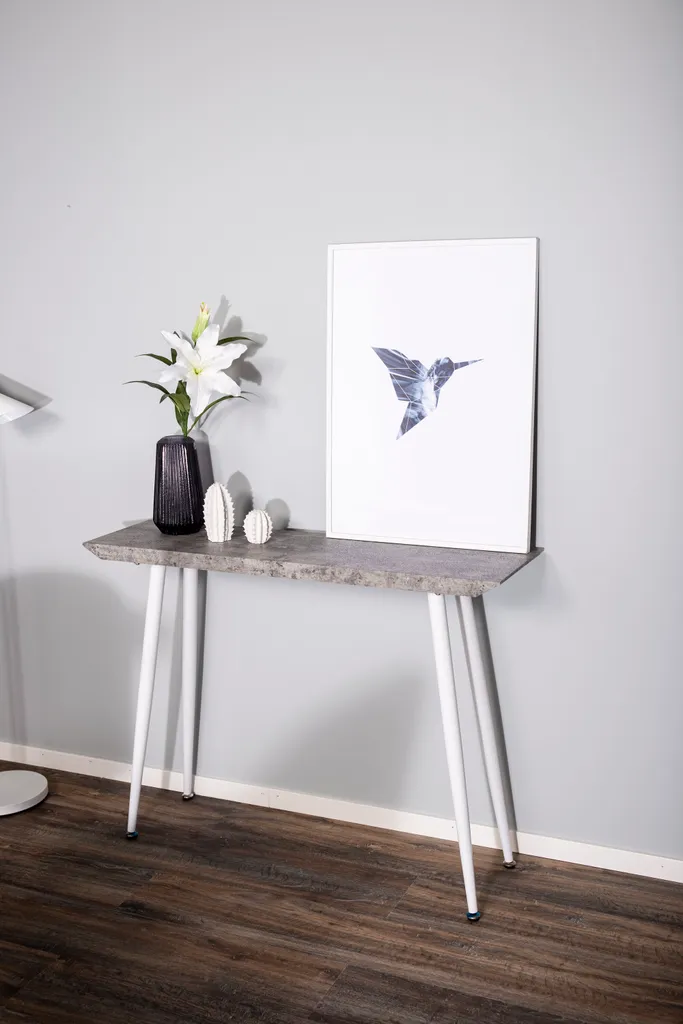 Petite Table Basse d'Appoint Edge Blanche pour Salon et Chambre Cosy