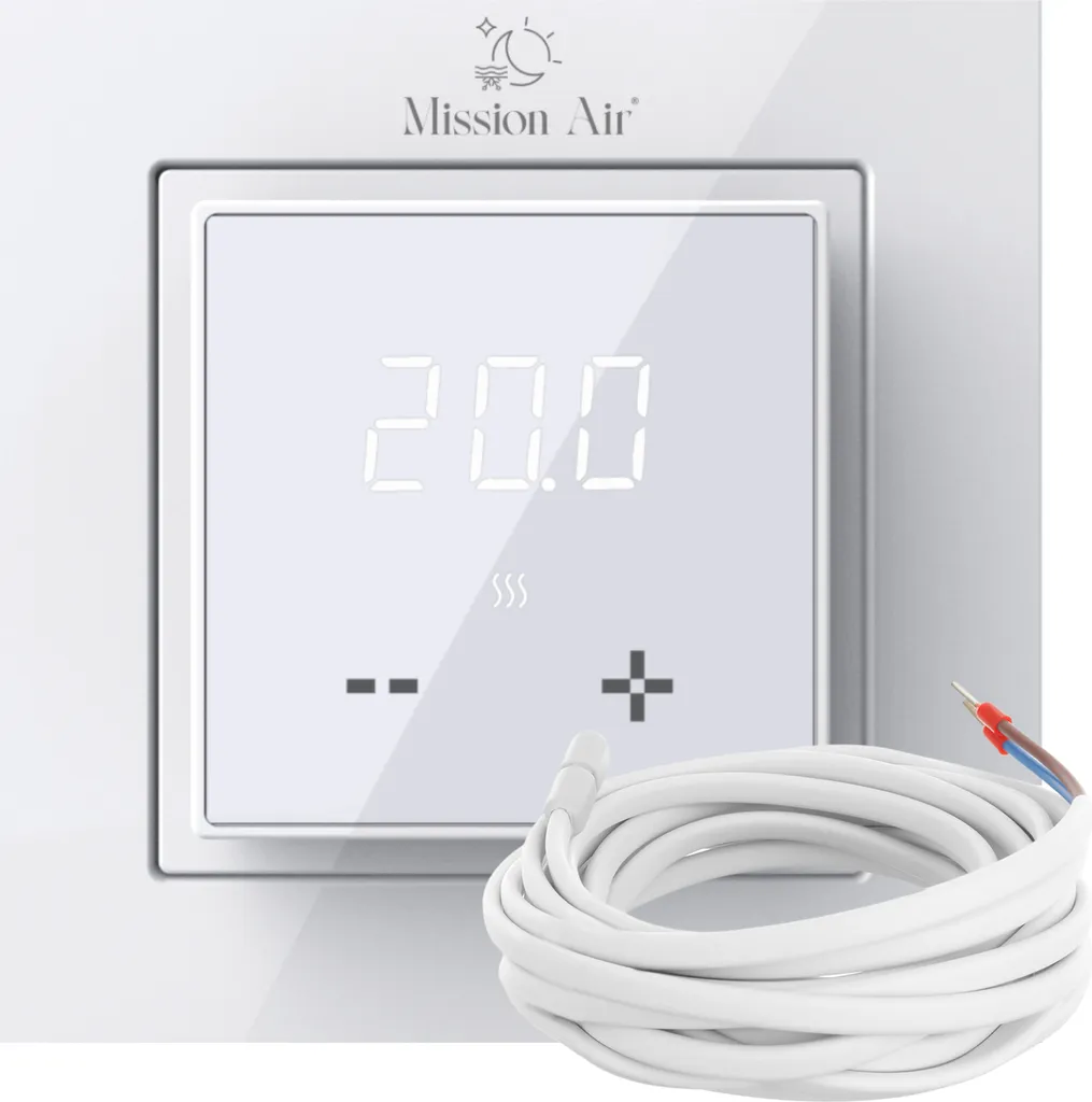 Régulateur numérique ARIES LCD blanc pour chauffage haute précision