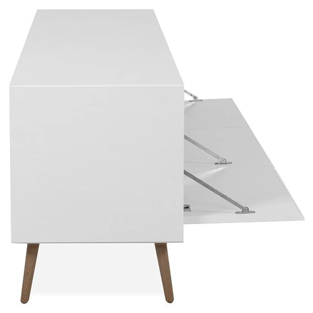 Meuble TV 3 Abattants L175 cm ARONA par CALICOSY - Design Industriel - 9