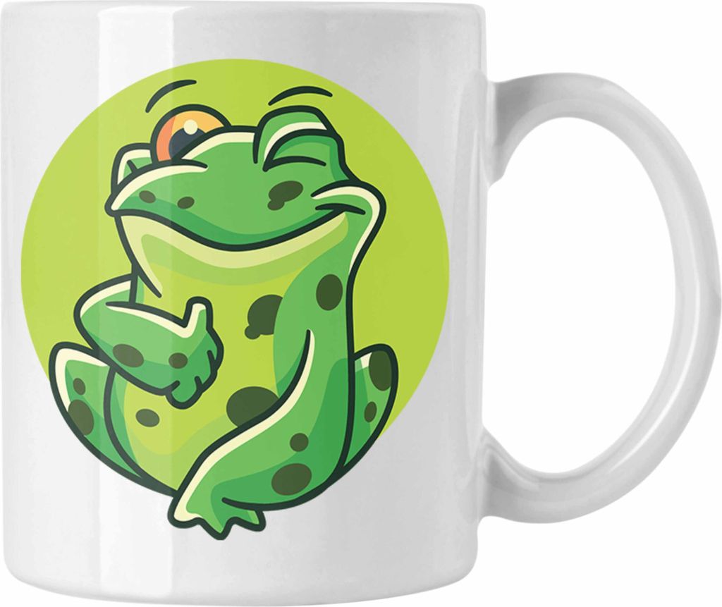 Trendation - Frosch Tasse Grafik Geschenk Lustig Grün Produktbild 