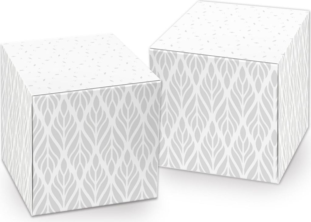 Logbuch-Verlag 10 kleine Geschenkboxen grau hellgrau weiß Gastgeschenk Hochzeit Verpackung Give-Away Mini Schachtel mit Deckel Geschenkverpackung ...