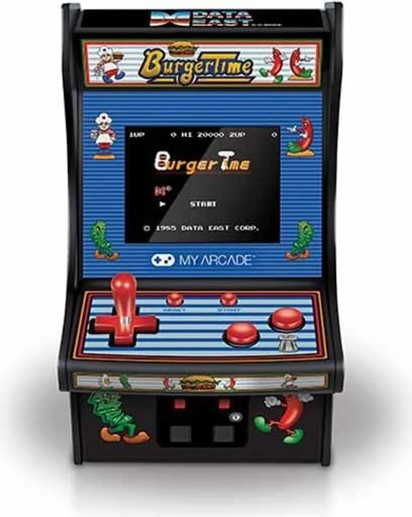 My Arcade Micro Player Burger Time avec joystick amovible - Console Bleue EU