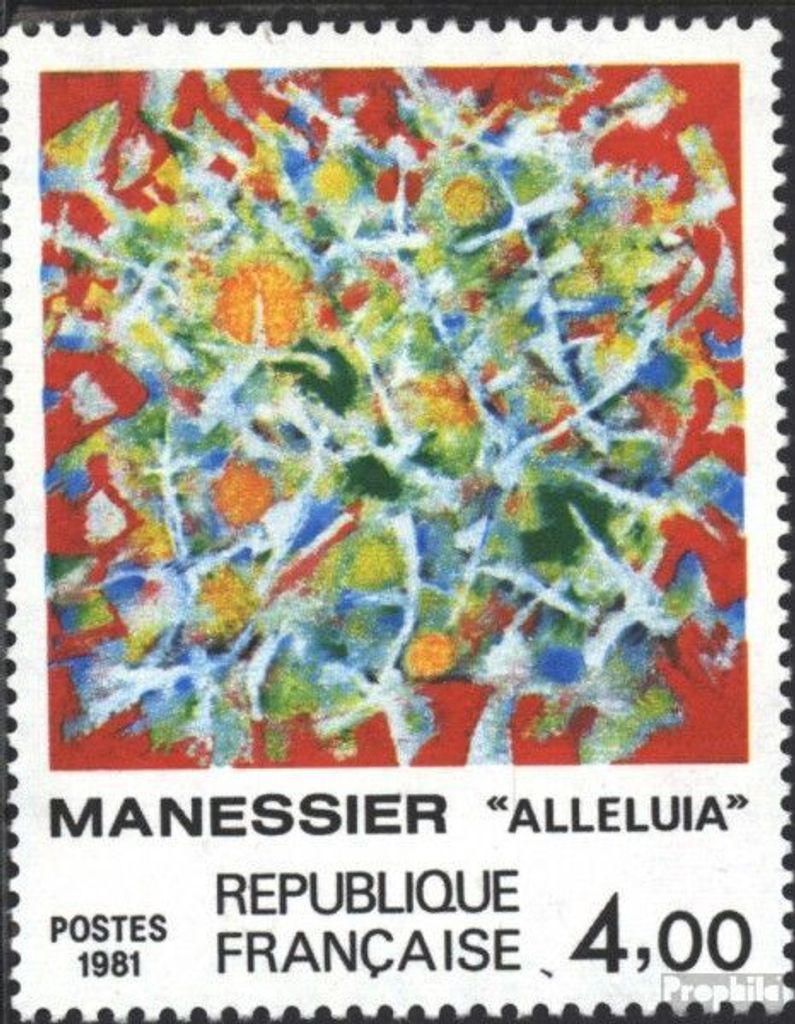 Briefmarken Frankreich 1981 Mi 2298 (kompl.Ausg.) gestempelt Manessier