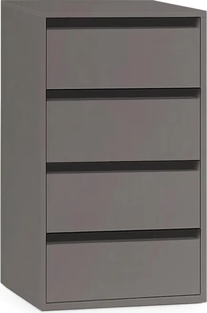 Cassettiera UNIV 4 Cassetti Grafite per Moduli Armadio 200/230 cm