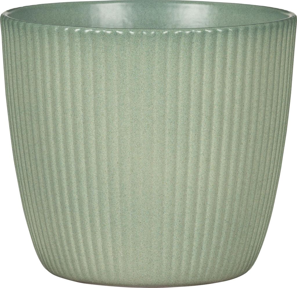 Scheurich Aura, Blumentopf aus Keramik, Farbe: Jade, 27,5 cm Durchmesser, 24,5 cm hoch, 10,32 l Vol.