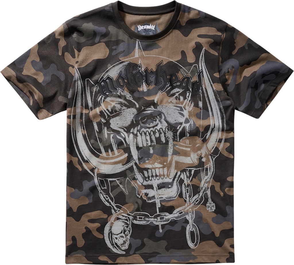 Brandit Motörhead T-Shirt Warpig Print darkcamo, XXL