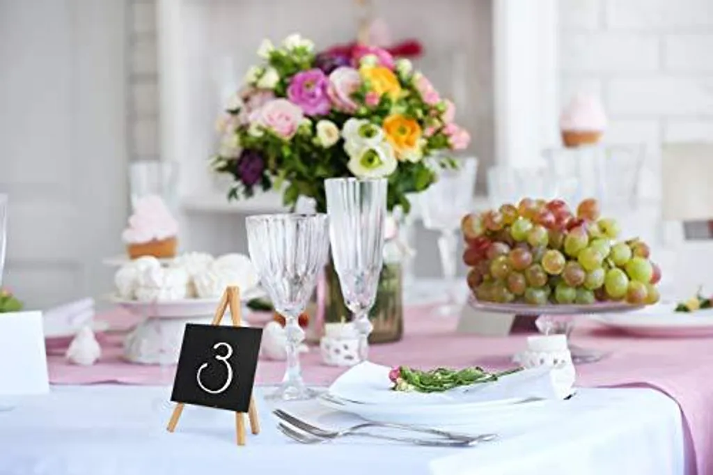 Ardoise menu pour restaurant Securit MINI chevalet hêtre naturel - 11