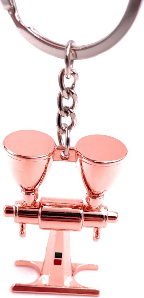 Onwomania Schlüsselanhänger Abfuellmaschine Eis Eismaschine Bronze Anhänger Keychain