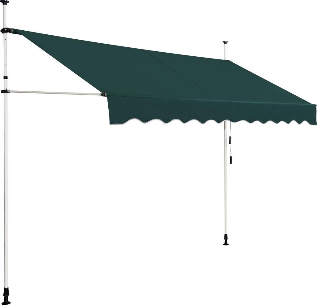 COSTWAY Marquise à pince 300cm, marquise de balcon, Image du produit 