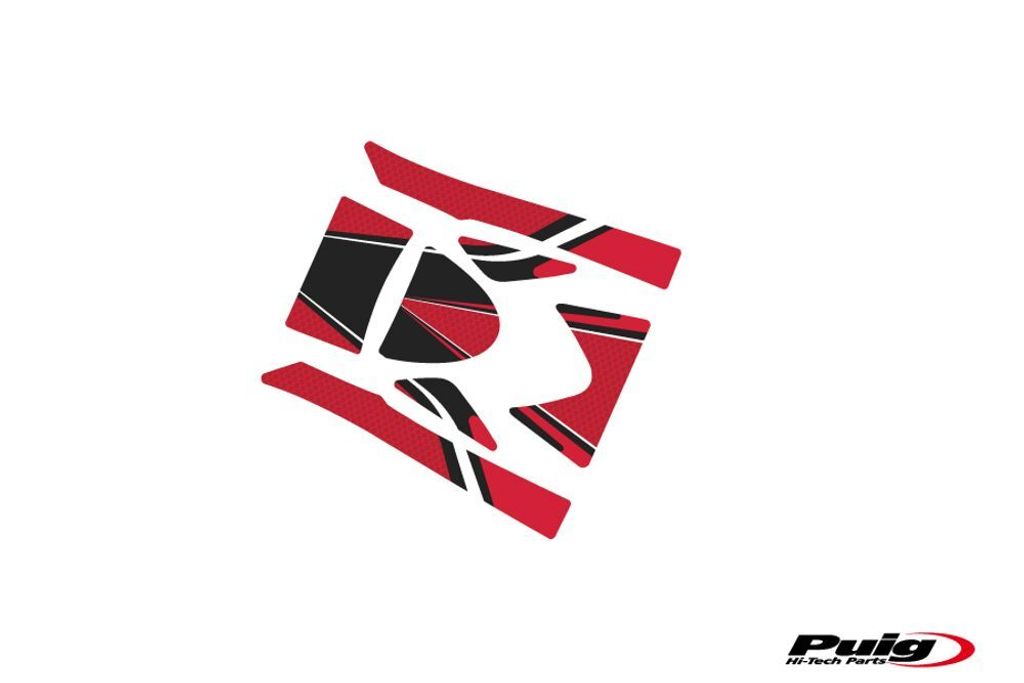 PUIG 6955R Radikal Yoke Protector passend fuer KAWASAKI ER-6N Rot