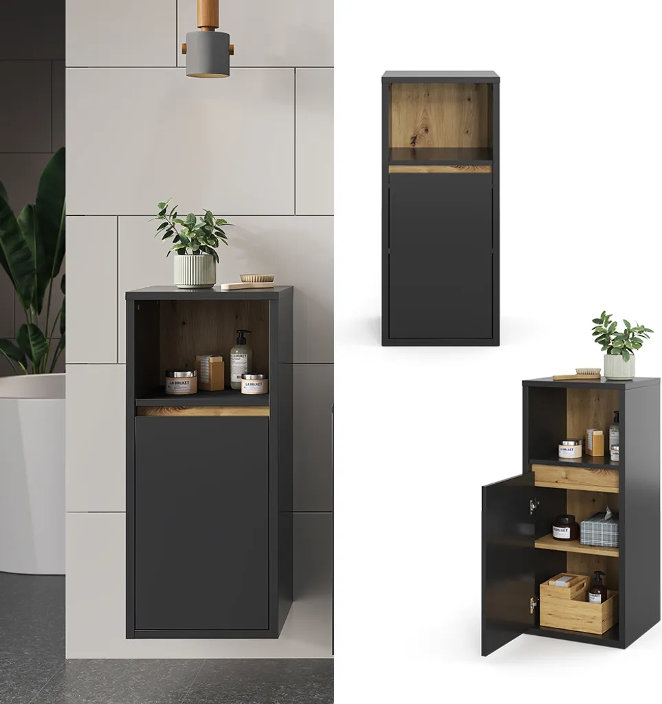 Meuble salle de bain Vicco Viola 33x80cm pour optimiser l'espace