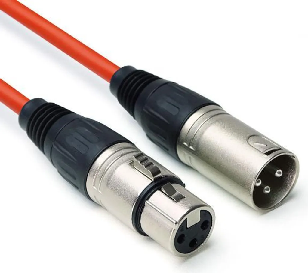 Câble microphone XLR 10m rouge keepdrum MC-001XX pack de 2 unités - 2