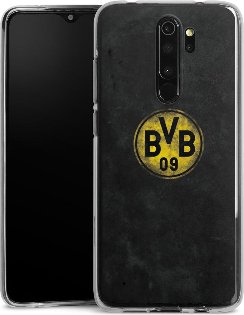 DeinDesign Handyhülle für Xiaomi Redmi Note 8 Pro Silikon Hülle Case Smartphone Schutzhülle BVB Borussia Dortmund Fanartikel
